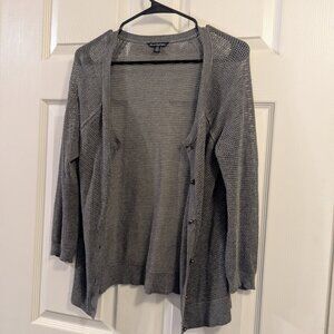 Size Medium - American Eagle - Gray Button-Up Cardigan